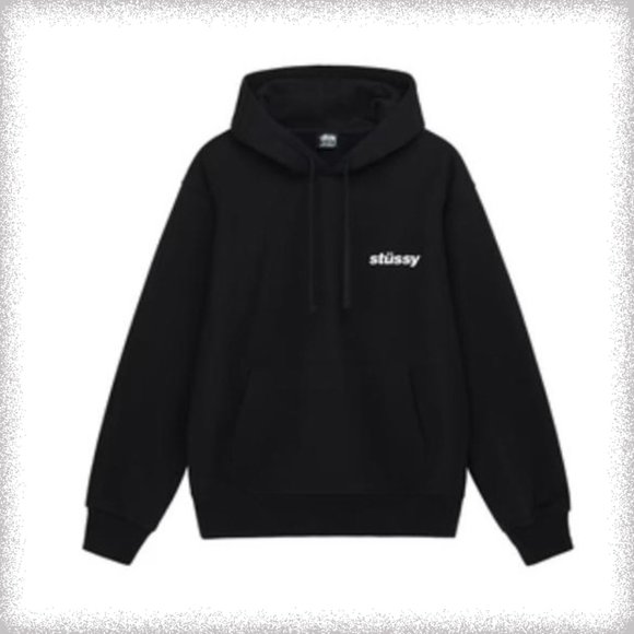 Stussy Popsicle Hoodie Black Sweatshirts Hoodies - Picture 3 of 5